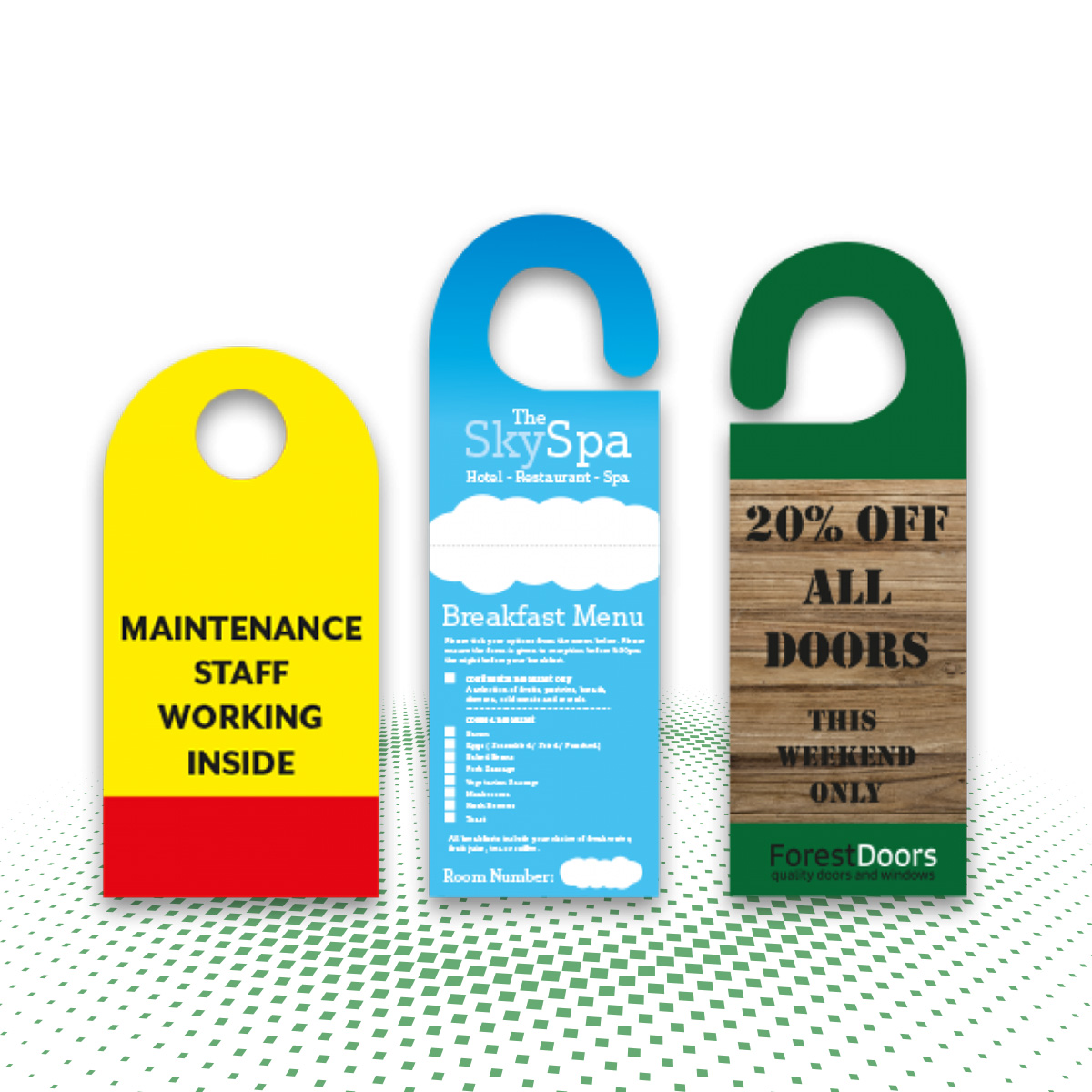 custom door hangers 