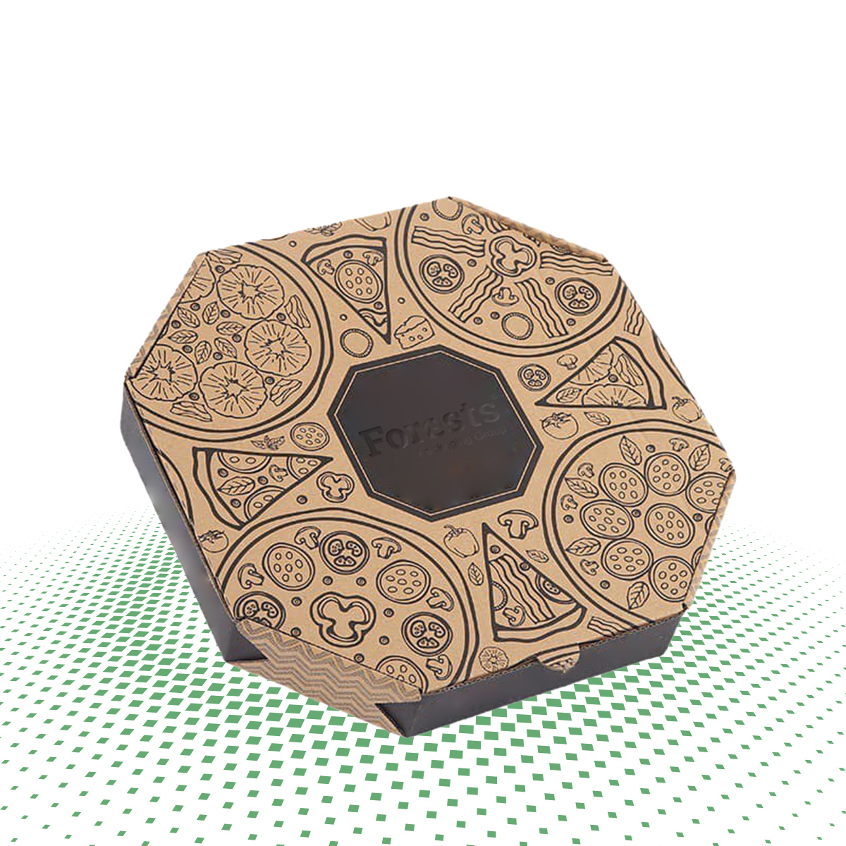 custom octagonal pizza boxes  