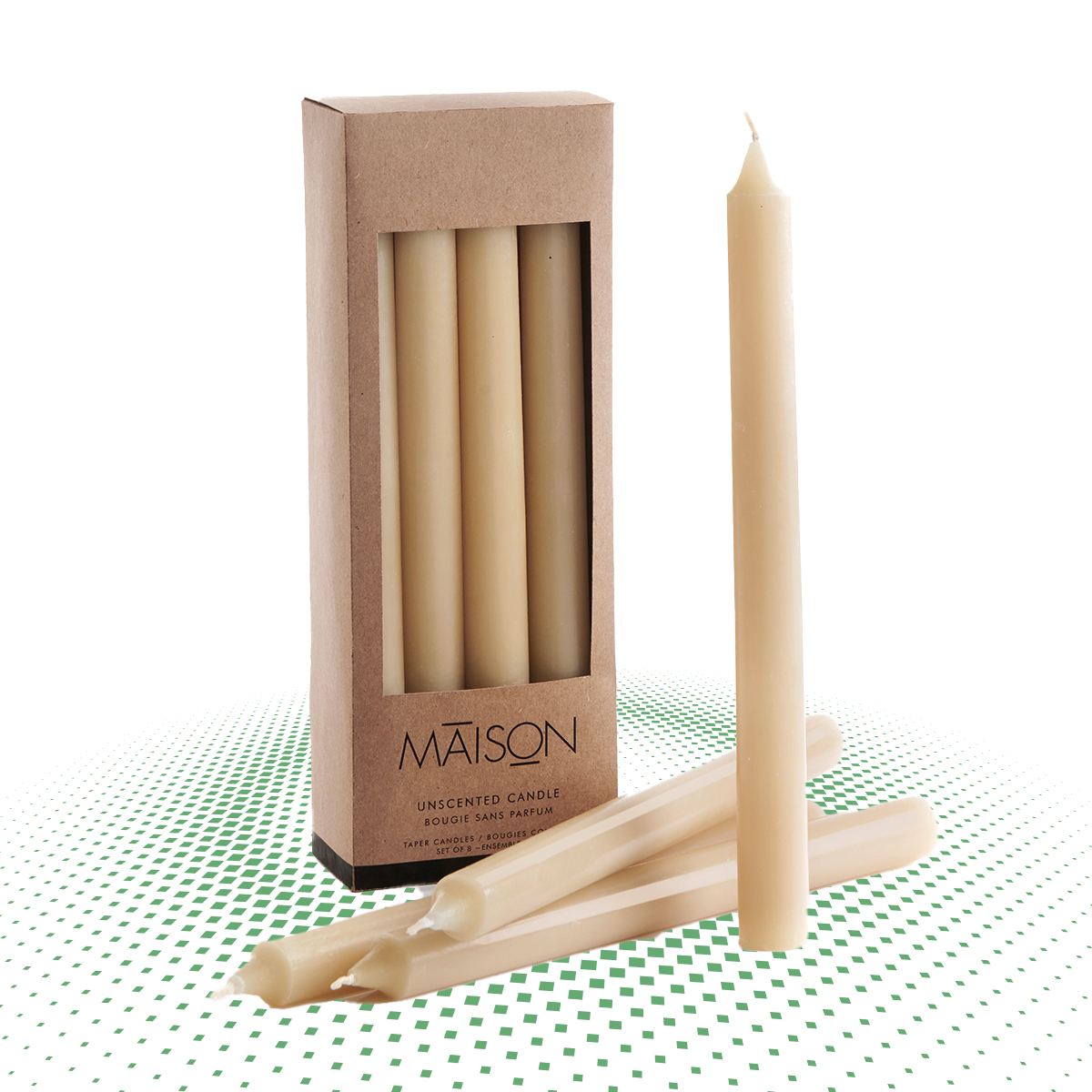 custom taper candle packaging 