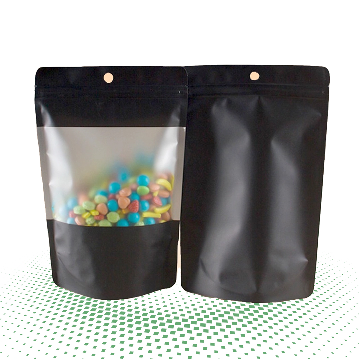 foil mylar bags with pvc window 