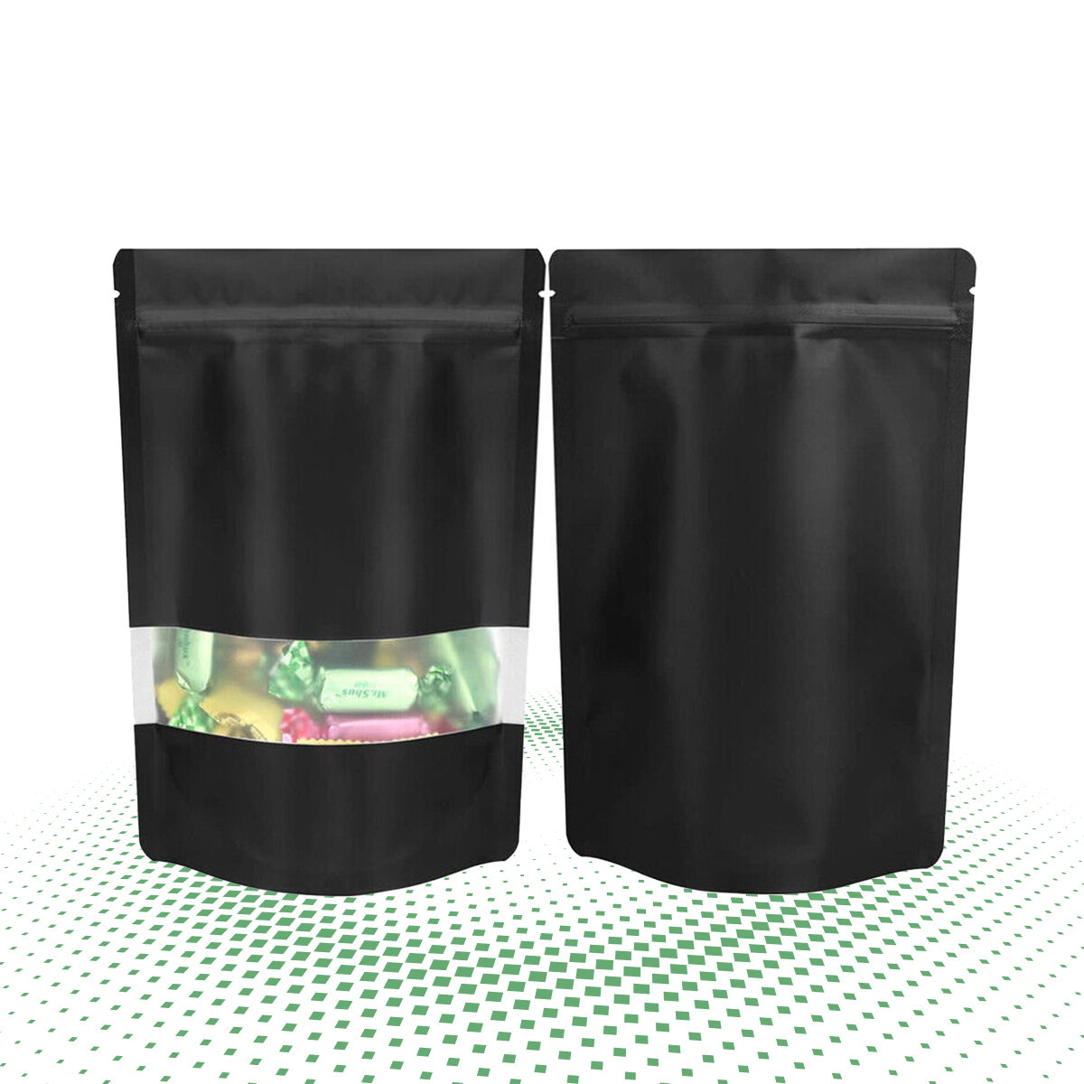 foil mylar bags with pvc window 